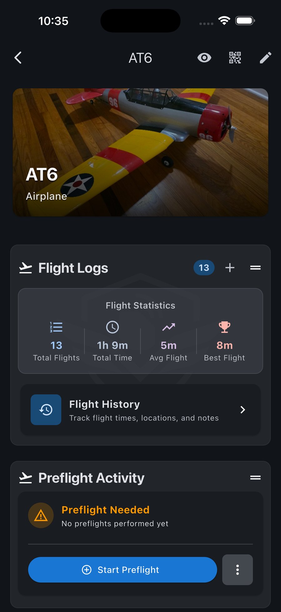 Checklists: start a preflight right from the model