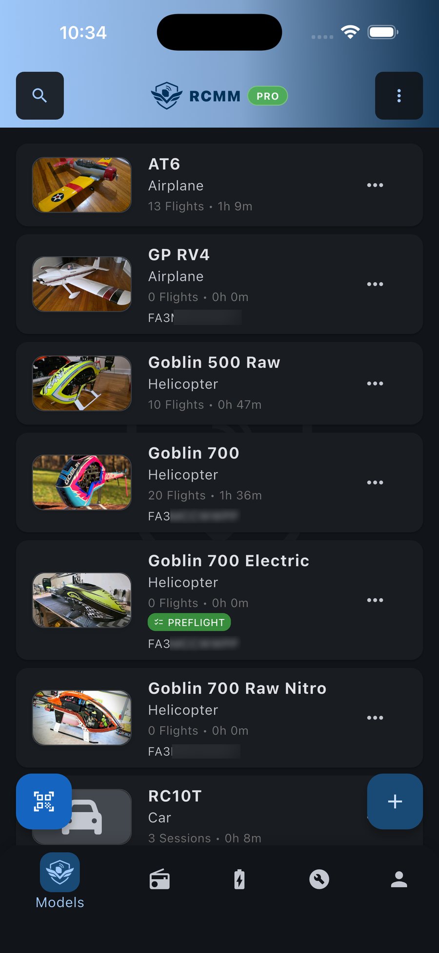 iPhone: your fleet of airplanes, helicopters and cars